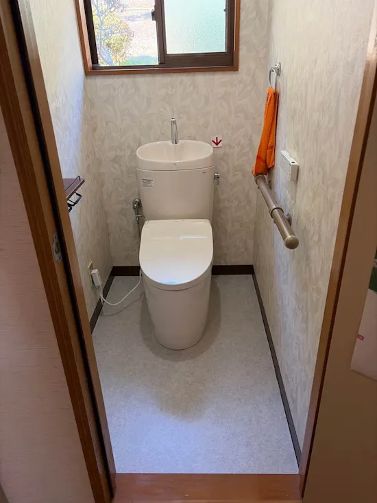 工事後　山梨県大月市のお客様のTOTO　ＥＸトイレパック工事