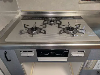 静岡県静岡市のお客様のビルトインコンロ交換工事