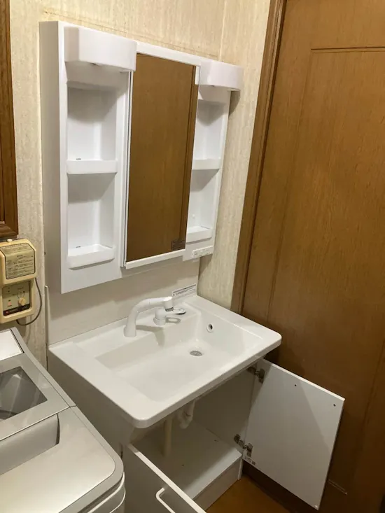 工事後　群馬県佐波郡玉村町のお客様の洗面化粧台交換工事