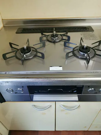 神奈川県茅ヶ崎市のお客様のビルトインコンロ・ガスコンロ工事