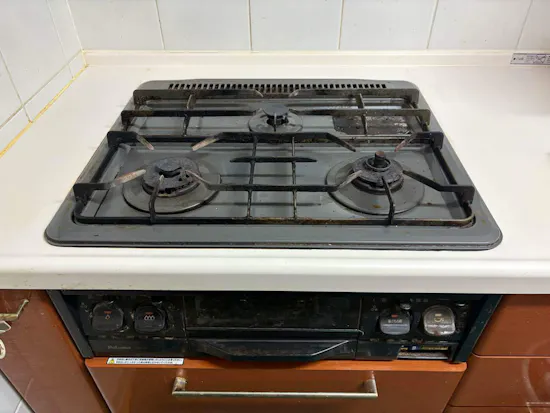 工事前　東京都町田市のお客様のビルトインコンロ交換工事