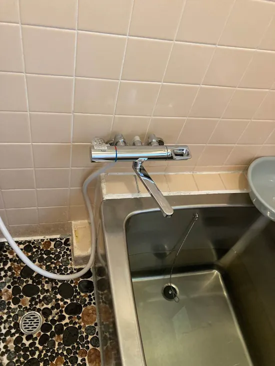 工事後　静岡県袋井市のお客様の水栓工事