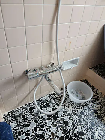 茨城県北茨城市のお客様の浴室混合栓交換工事