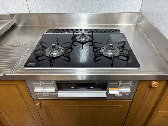 工事後　神奈川県相模原市中央区のお客様のビルトインコンロ・ガスコンロ工事