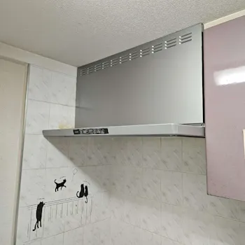 神奈川県横須賀市のお客様のレンジフード交換工事