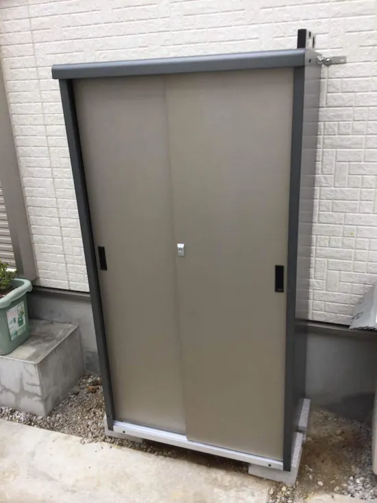 工事後　東京都青梅市のお客様の物置・倉庫工事