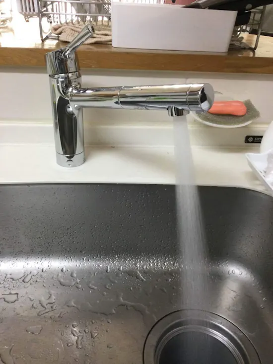 工事後　東京都青梅市のお客様のキッチン水栓交換工事