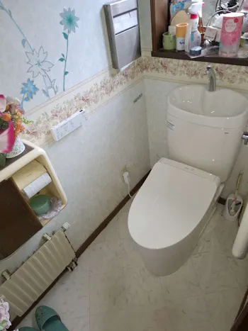 宮城県大崎市のお客様の便座交換工事