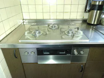 神奈川県相模原市中央区のお客様のビルトインコンロ交換工事