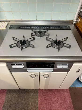 福島県耶麻郡北塩原村のお客様のビルトインコンロ・ガスコンロ工事