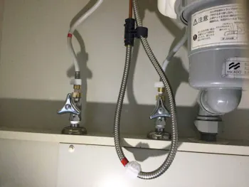 東京都青梅市のお客様のキッチン水栓交換工事　具体的な工事内容3