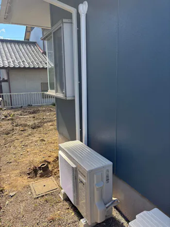 三重県員弁郡東員町のお客様のエアコン工事　具体的な工事内容2