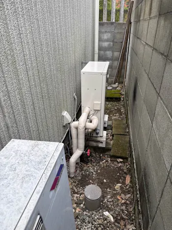 山梨県甲府市のお客様の石油給湯器工事