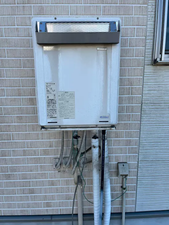 工事前　埼玉県幸手市のお客様のガス給湯器工事