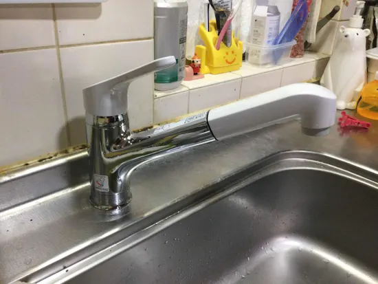 工事後　東京都福生市のお客様のキッチン水栓工事