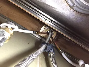 東京都福生市のお客様のキッチン水栓工事　具体的な工事内容2