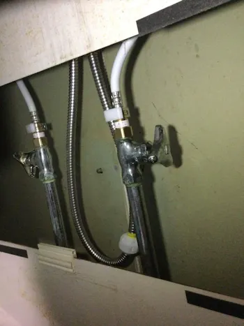 東京都福生市のお客様のキッチン水栓工事　具体的な工事内容3