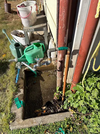 群馬県安中市のお客様の石油給湯器交換・電熱ヒーター工事　具体的な工事内容1