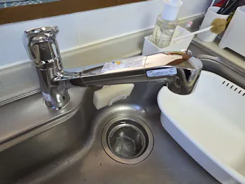 栃木県さくら市のお客様のキッチン水栓交換工事