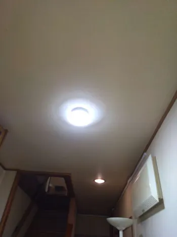 東京都昭島市のお客様の玄関照明交換工事