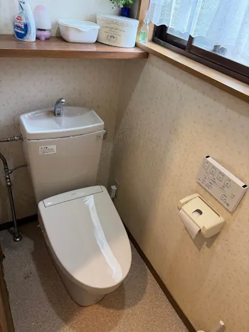 山梨県大月市のお客様のトイレ工事