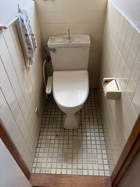 工事前　埼玉県北本市のお客様のトイレ工事