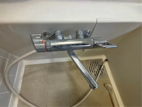 工事前　群馬県高崎市のお客様の浴室混合水栓交換工事