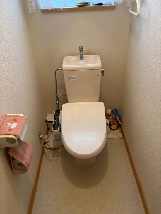 工事後　茨城県龍ケ崎市のお客様の便座交換工事