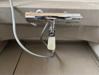 群馬県佐波郡玉村町のお客様の浴室水栓工事　具体的な工事内容1