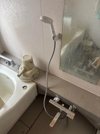 群馬県佐波郡玉村町のお客様の浴室水栓工事　具体的な工事内容4