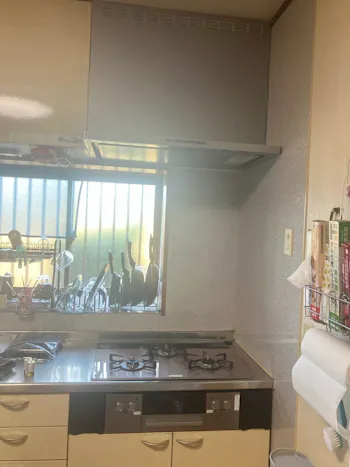 愛知県知多郡武豊町のお客様のビルトインコンロ・レンジフード交換工事