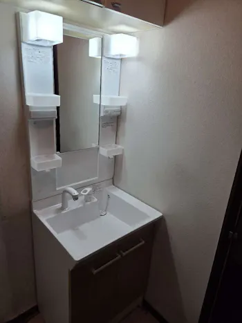 栃木県宇都宮市のお客様の洗面化粧台工事