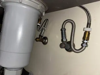 茨城県笠間市のお客様のキッチン水栓工事　具体的な工事内容1