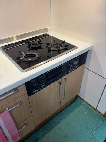 三重県四日市市のお客様のビルトインコンロ・ガスコンロ工事　具体的な工事内容2
