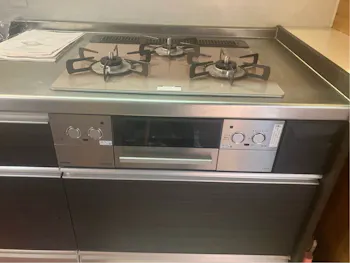 愛知県常滑市のお客様のビルトインコンロ・レンジフード交換工事　具体的な工事内容3