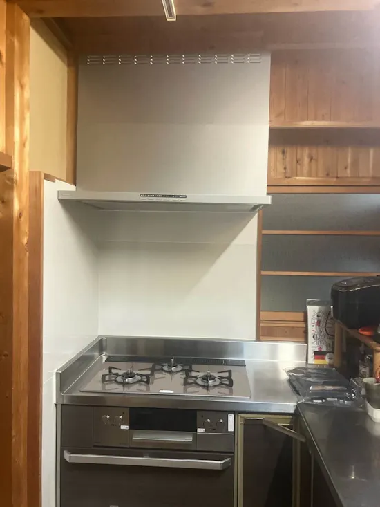 工事後　愛知県常滑市のお客様のビルトインコンロ・レンジフード交換工事
