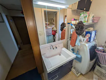 静岡県沼津市のお客様のトイレ、 洗面化粧台交換工事　具体的な工事内容1