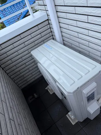 静岡県富士市のお客様のエアコン新規設置工事　具体的な工事内容2