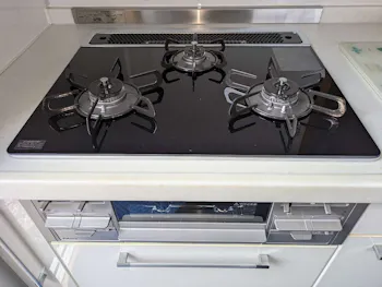 静岡県静岡市葵区のお客様のビルトインコンロ工事