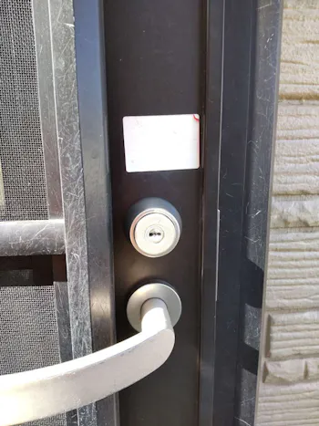 千葉県袖ケ浦市のお客様の玄関錠工事　具体的な工事内容1