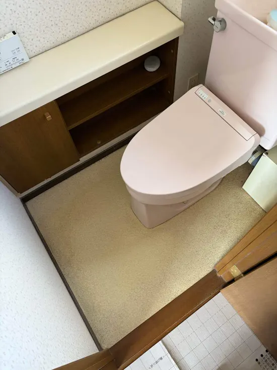 工事前　埼玉県比企郡のお客様のトイレ工事