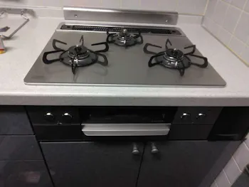 東京都八王子市のお客様のビルトインコンロ交換工事