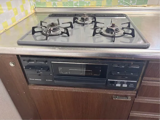 工事前　群馬県安中市のお客様のビルトインコンロ交換工事