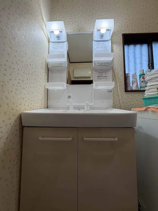 工事後　埼玉県桶川市のお客様の洗面化粧台工事