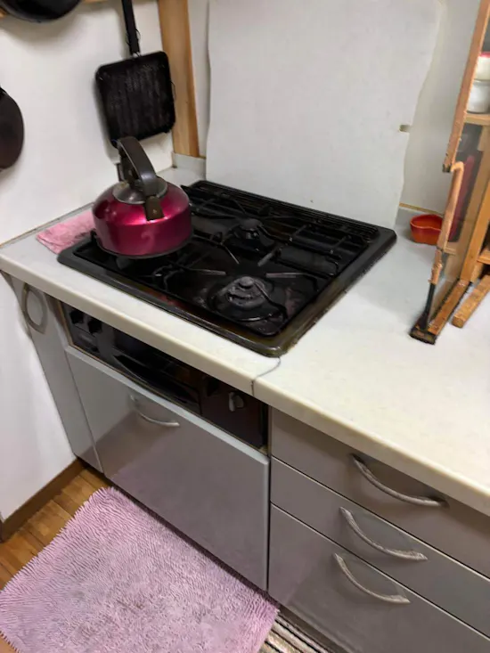 工事前　茨城県桜川市のお客様のビルトインコンロ・ガスコンロ工事