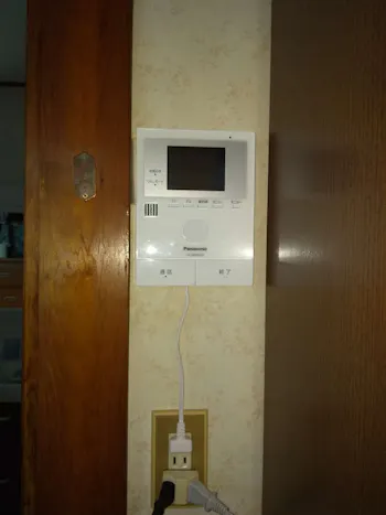 東京都昭島市のお客様のTVドアホン交換工事