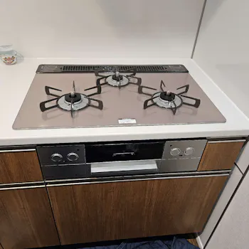 神奈川県三浦市のお客様のビルトインコンロ交換工事