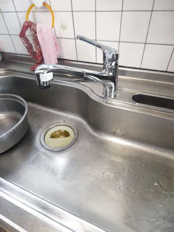 福島県いわき市のお客様のキッチン混合栓工事