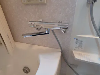 栃木県日光市のお客様の浴室水栓工事