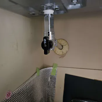 神奈川県三浦市のお客様のビルトインコンロ交換工事　具体的な工事内容1